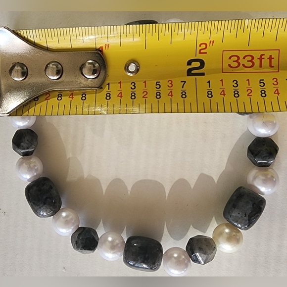 ⚪ Larvikite Pearl Bracelet - Picture 8 of 8